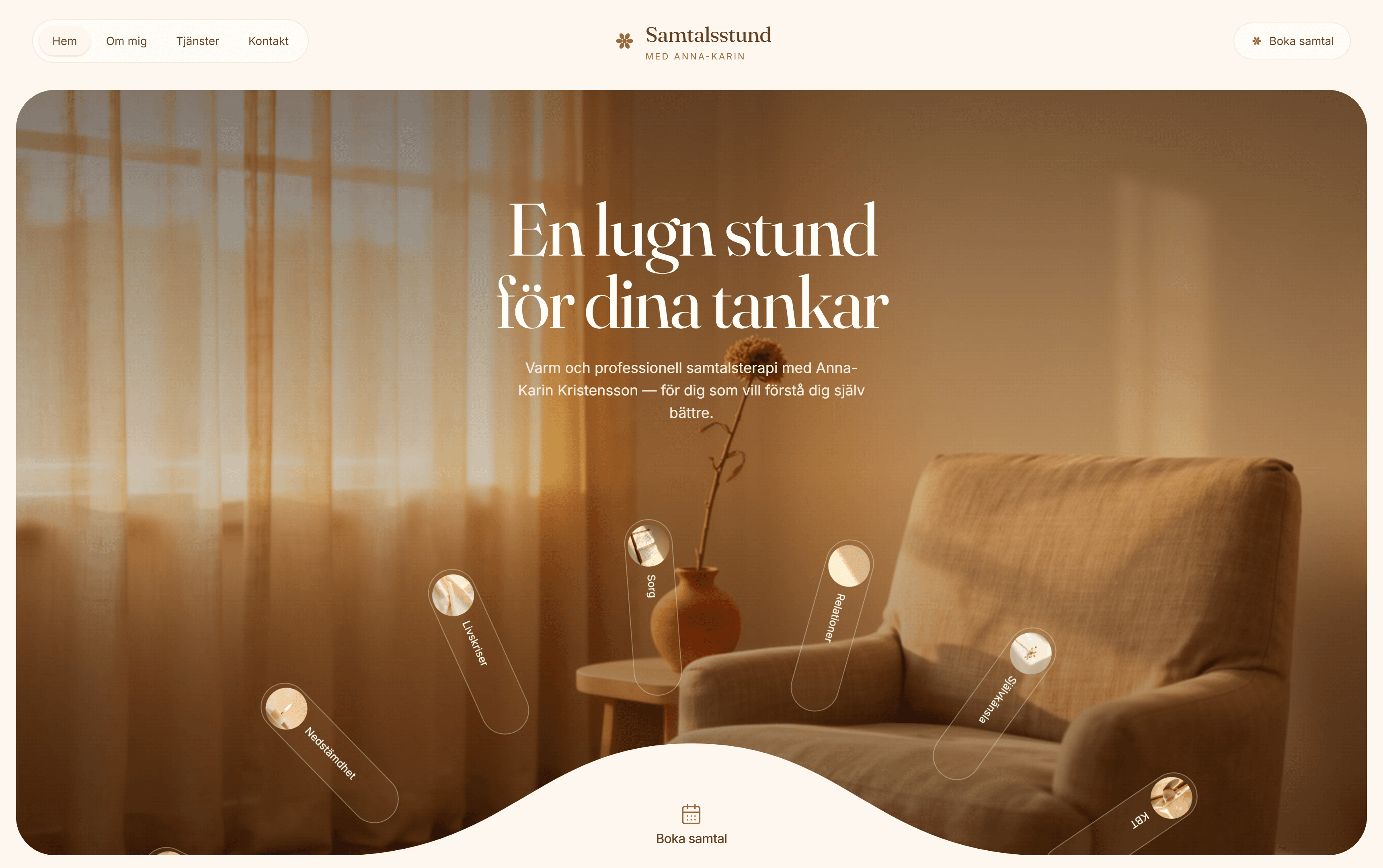 Skärmbild av Samtalsstund